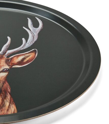 Round Woodland life Stag Tray (39cm)